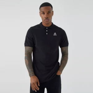 Slim Panelled Zip Neck Interlock Polo