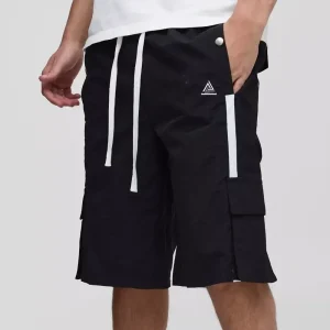 Oversized Official Contrast Stitch Short