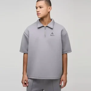 Oversized Heavyweight Cut and Sew Rugby Polo