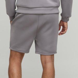 Plus Loose Fit Acid Wash Jersey Shorts