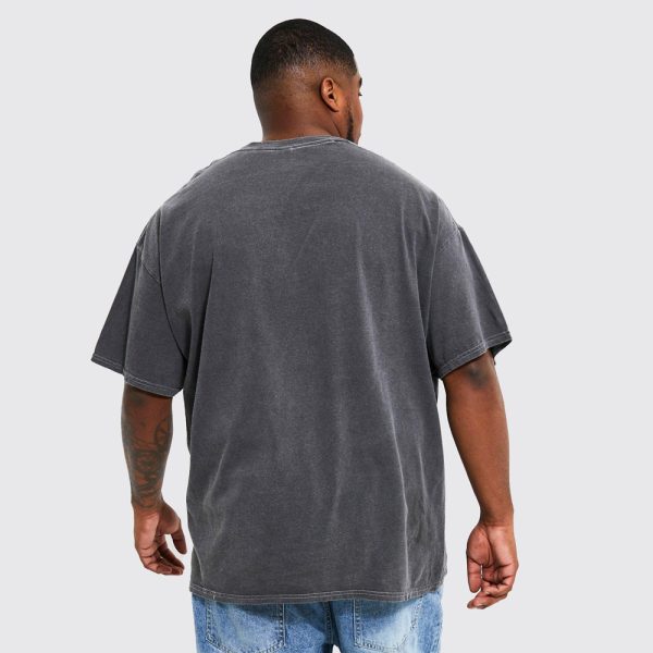 Oversized Marble Heart Graphic T-shirt - Image 2