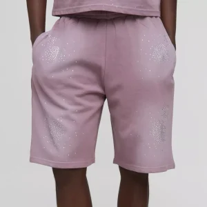 Plus Loose Fit Cargo Acid Wash Jersey Shorts