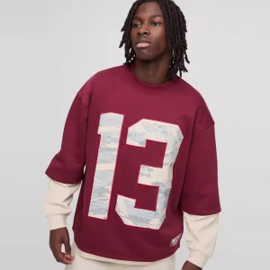 Oversized Official Applique Washed Sweatshirt