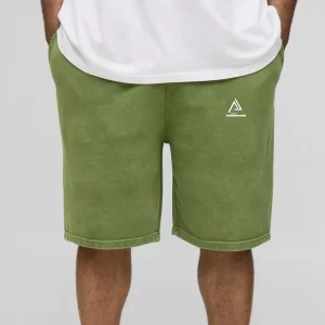 Slim Fit Bonded Scuba Short Length Pintuck Shorts