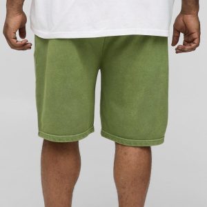 Slim Fit Bonded Scuba Short Length Pintuck Shorts