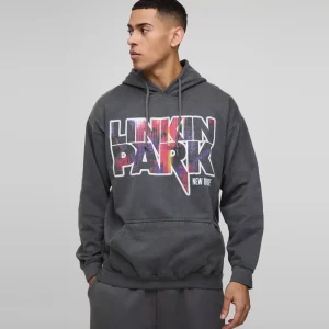 Oversized Star Applique BM Zip Through Hoodie