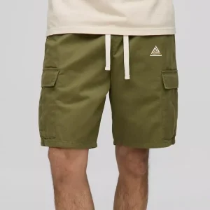 Waist Ripstop Printed Relaxed Cargo Shorts