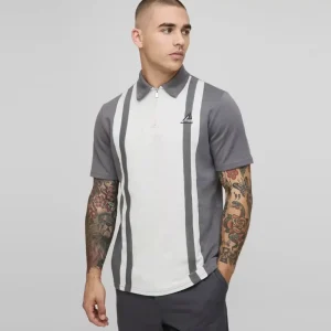 Slim Fit Heart Short Sleeve Pique Polo