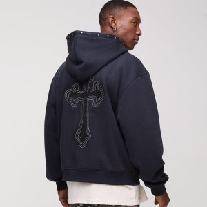 Oversized Boxy Acid Wash Hoodie