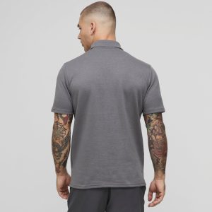 Slim Fit Heart Short Sleeve Pique Polo