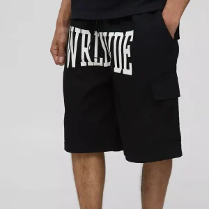 Khaki Relaxed Fit Cargo Shorts